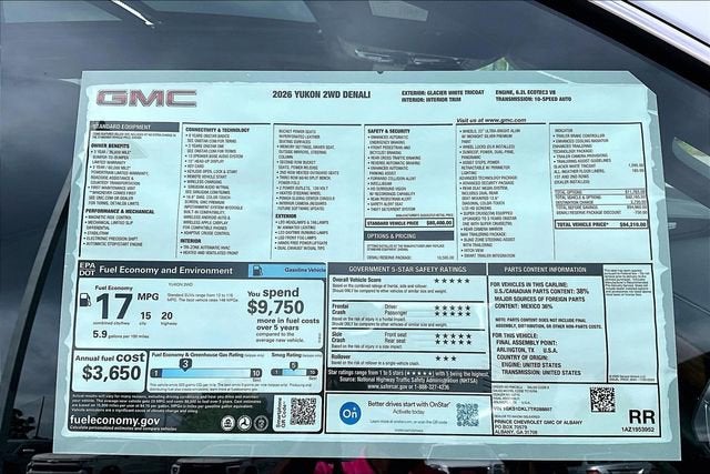 2026 GMC Yukon Denali