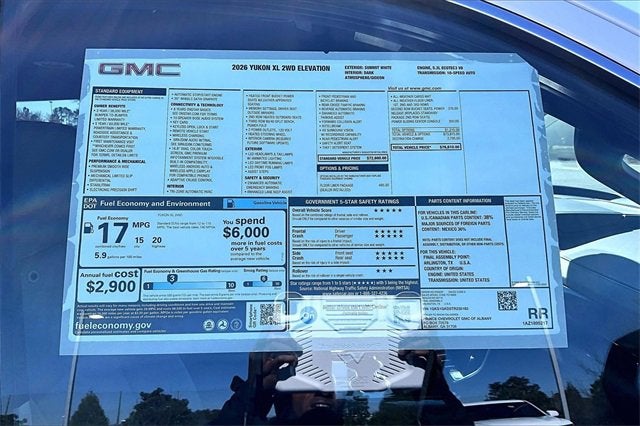 2026 GMC Yukon XL Elevation