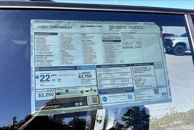 2026 Chevrolet Traverse LT