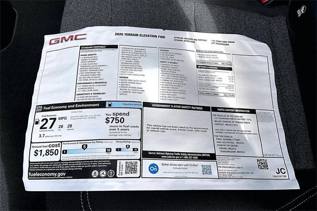 2026 GMC Terrain Elevation