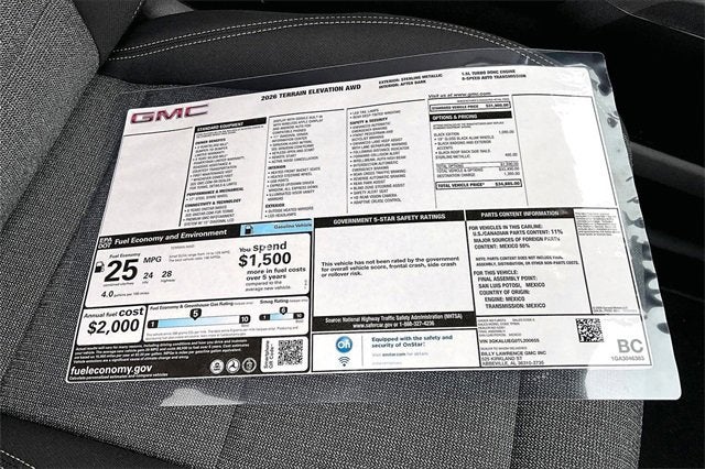 2026 GMC Terrain Elevation