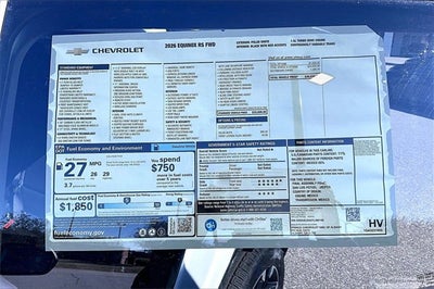 2026 Chevrolet Equinox RS